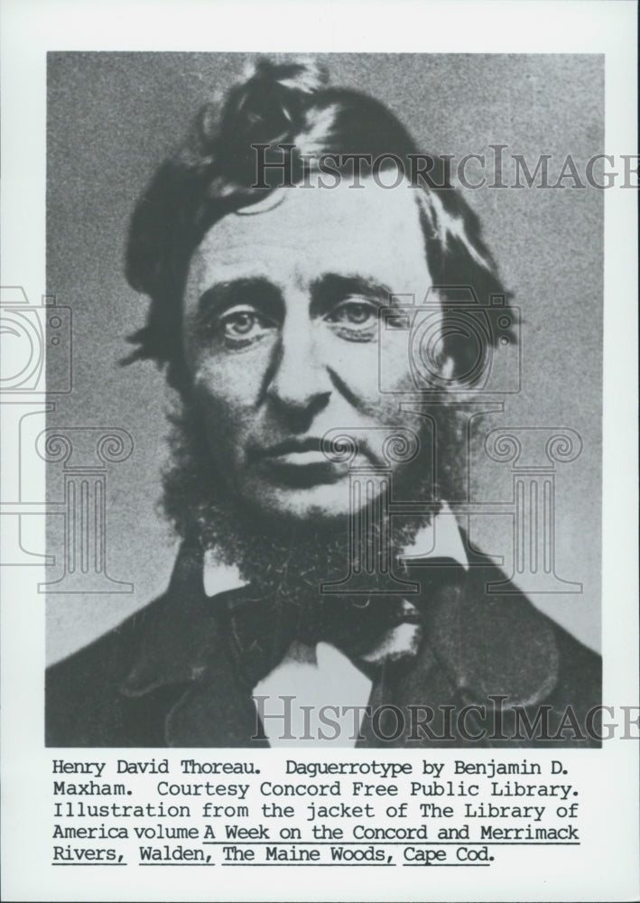 Press Photo Henry David Thoreau - Historic Images