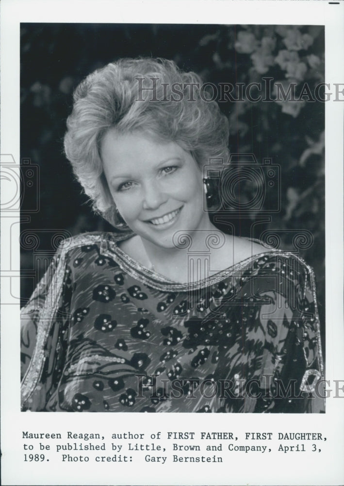 1989 Press Photo Maureen Reagan - Historic Images