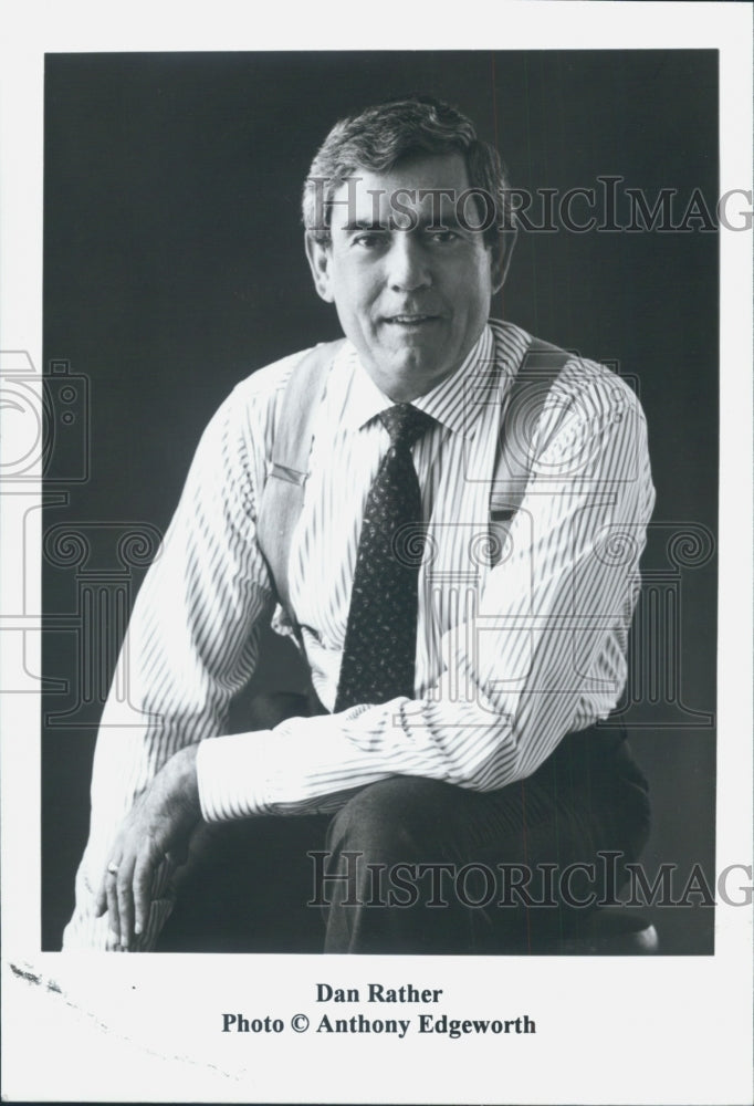 Press Photo Dan Rather - Historic Images