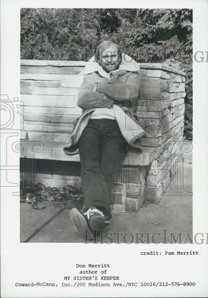 Press Photo Don Merritt Author of &quot;My Sister&#39;s Keeper&quot; - Historic Images