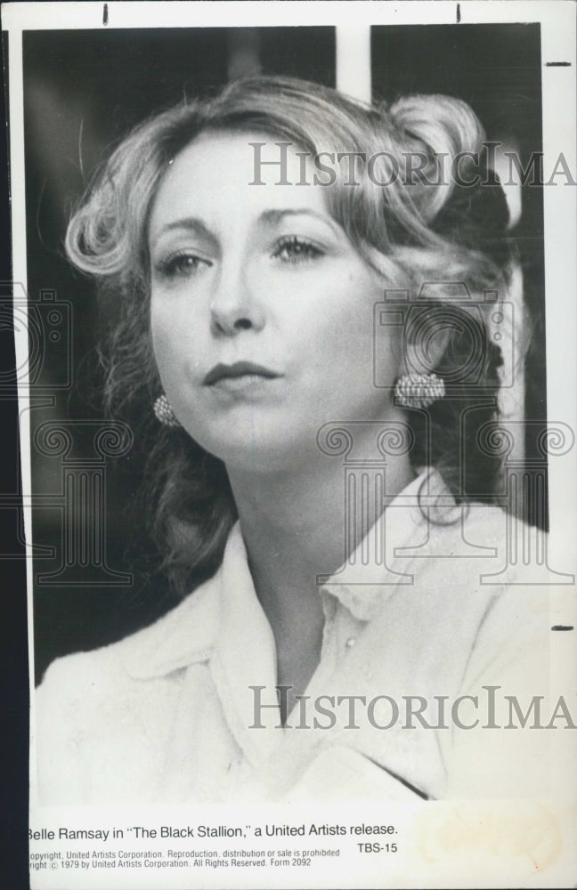 1985 Press Photo Actress Teri Garr in The Black Stallion. - Historic Images