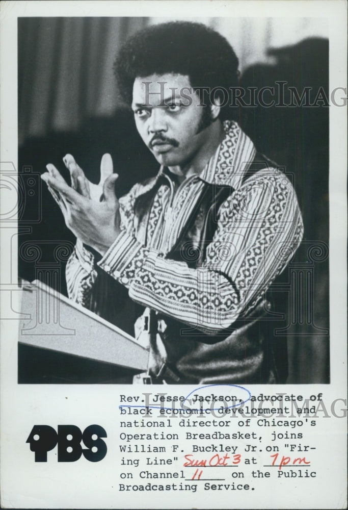 1971 Press Photo Rev. Jesse Jackson - Historic Images