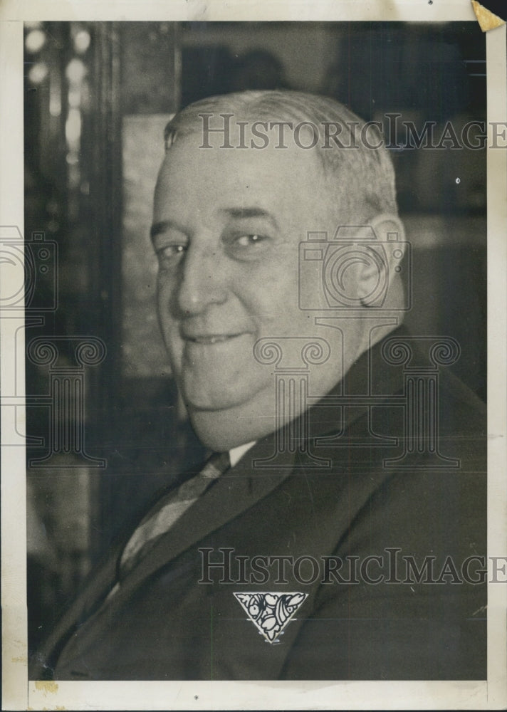 Press Photo Jim Dinty Moore Restaurant Owner - Historic Images