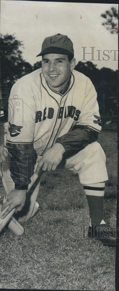 Press Photo St. Louis Cardinals Bill Sarni Baseball - Historic Images