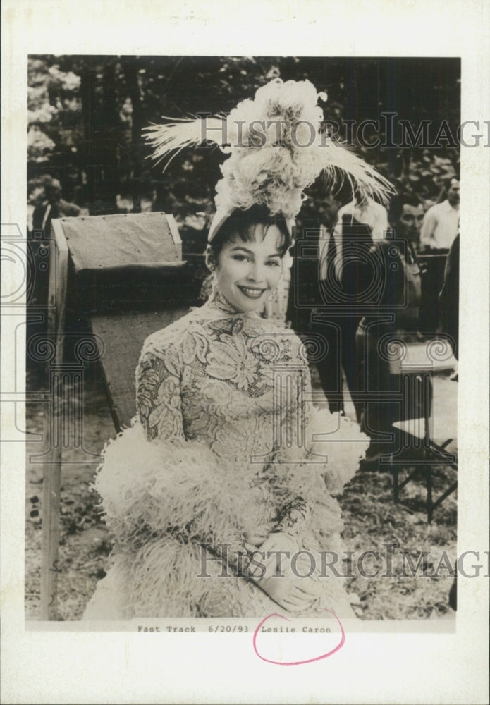 1993 Press Photo Actress Leslie Caron - Historic Images