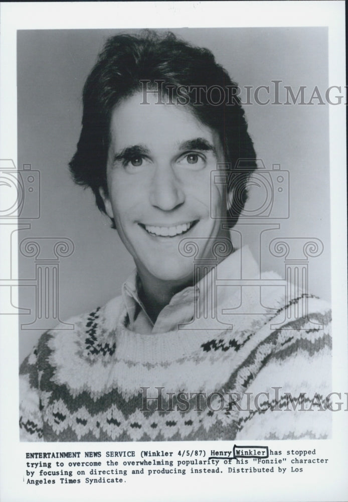 Press Photo Henry Winkler - Historic Images