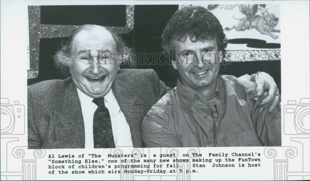 Press Photo Al Lewis Guest On &quot;Something Else&quot; Hosted by Stan Johnson - Historic Images