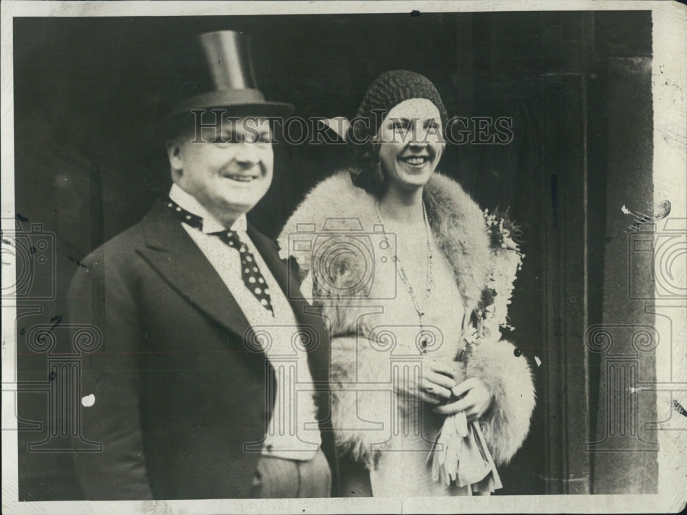 1930 Mr. Mrs. Dudley Field Malone former Miss Edna Louise Johnson - Historic Images