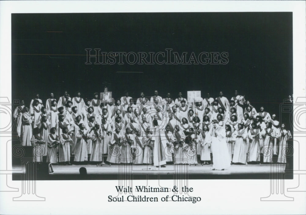 Press Photo Walt Whitman & Soul Children of Chicago - Historic Images
