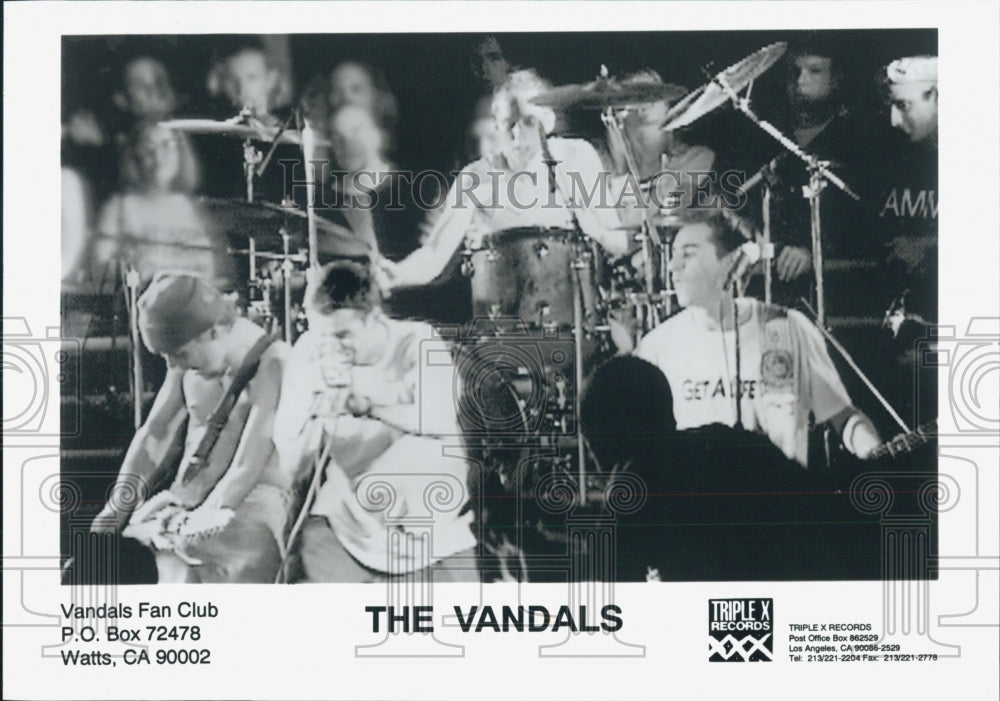 Press Photo The Vandals Triple X Records - Historic Images