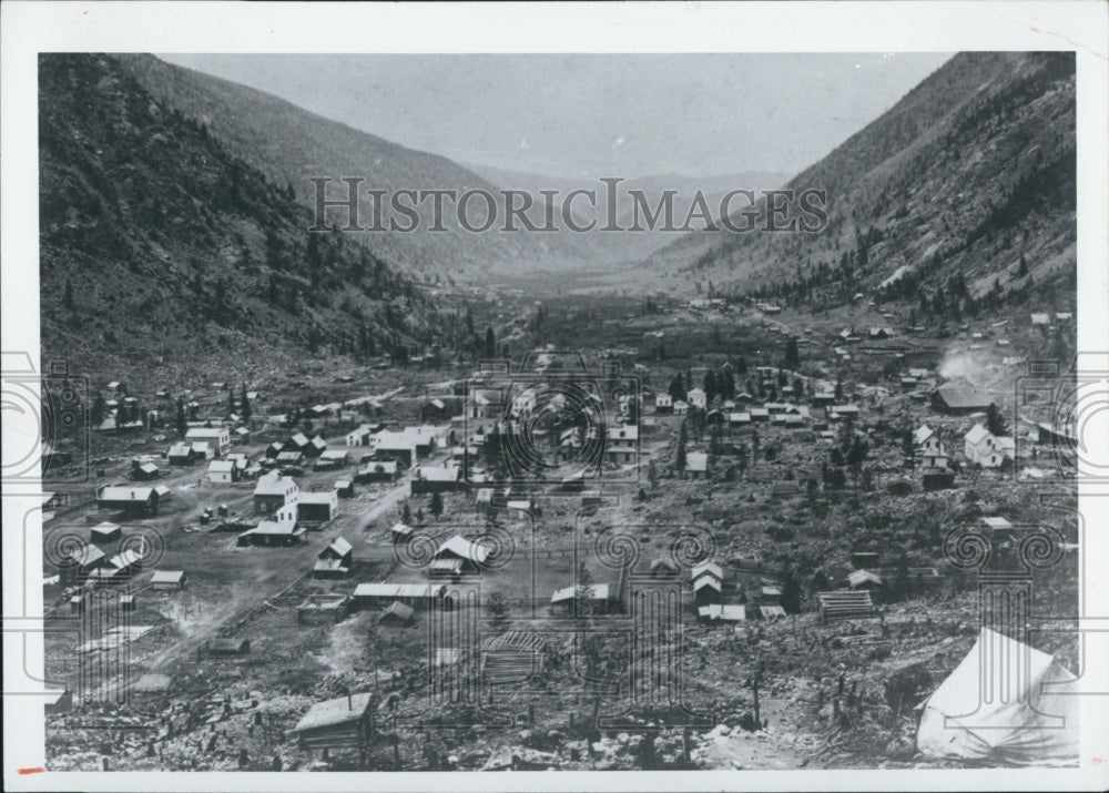 Press Photo Historic Georgetown, Colorado between 1866 and 1867 - Historic Images
