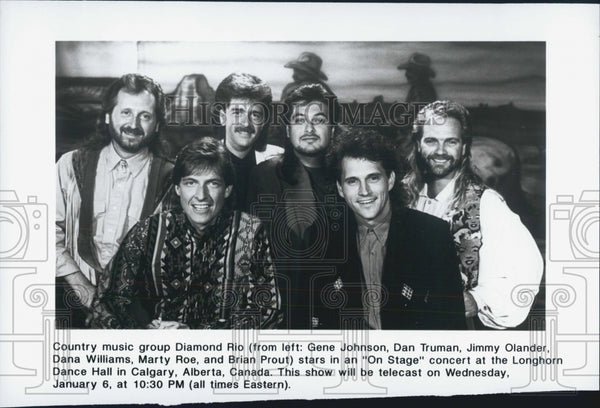 Press Photo Country music group Diamond Rio. - Historic Images