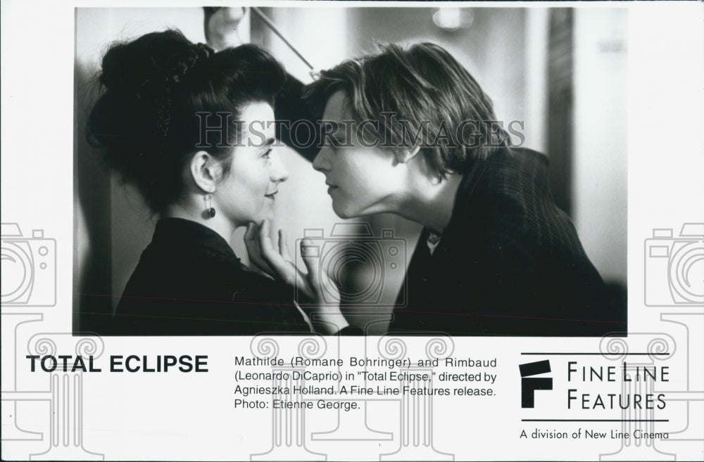 Press Photo Romane Bohringer and Leonardo DiCaprio,actors in Total Eclipse - Historic Images