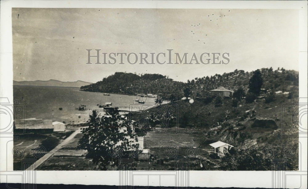 1942 Harbor at Tulagi,capital of the Solomons Island - Historic Images