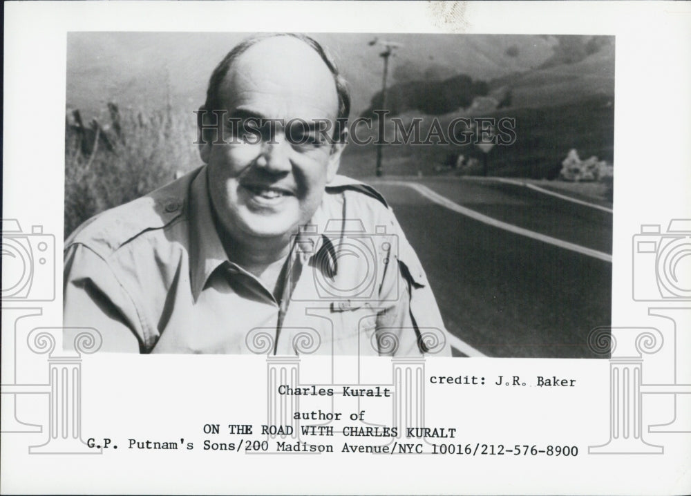 Press Photo Charles Kuralt Author Of Book On The Road With Charles Kuralt - Historic Images