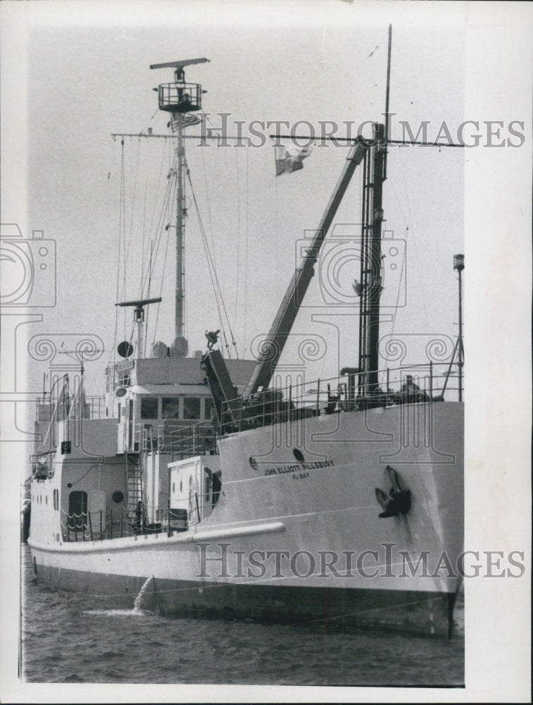 1970 The Pillsbury was research 8 ship cruise in Gulf of Mexico - Historic Images