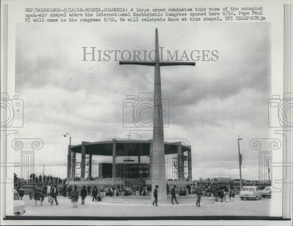 1968 Press Photo Catholic International Eucharistic Congress Bogata Columbia - Historic Images