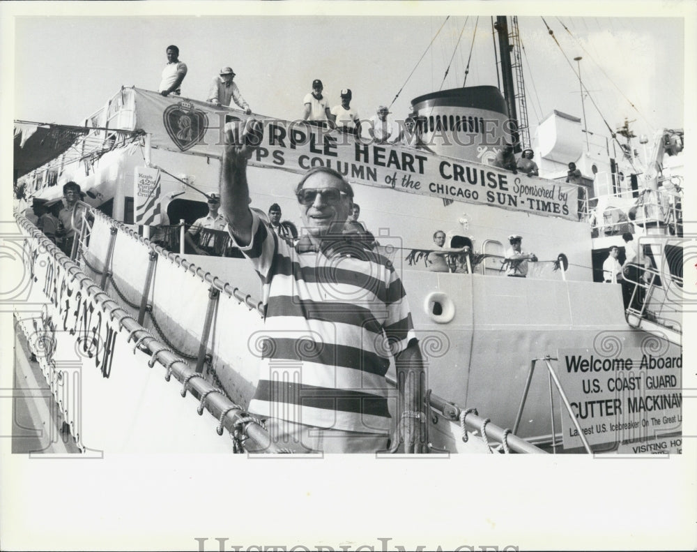 1986 Press Photo 42nd Annual Purple Heart Cruise - Historic Images