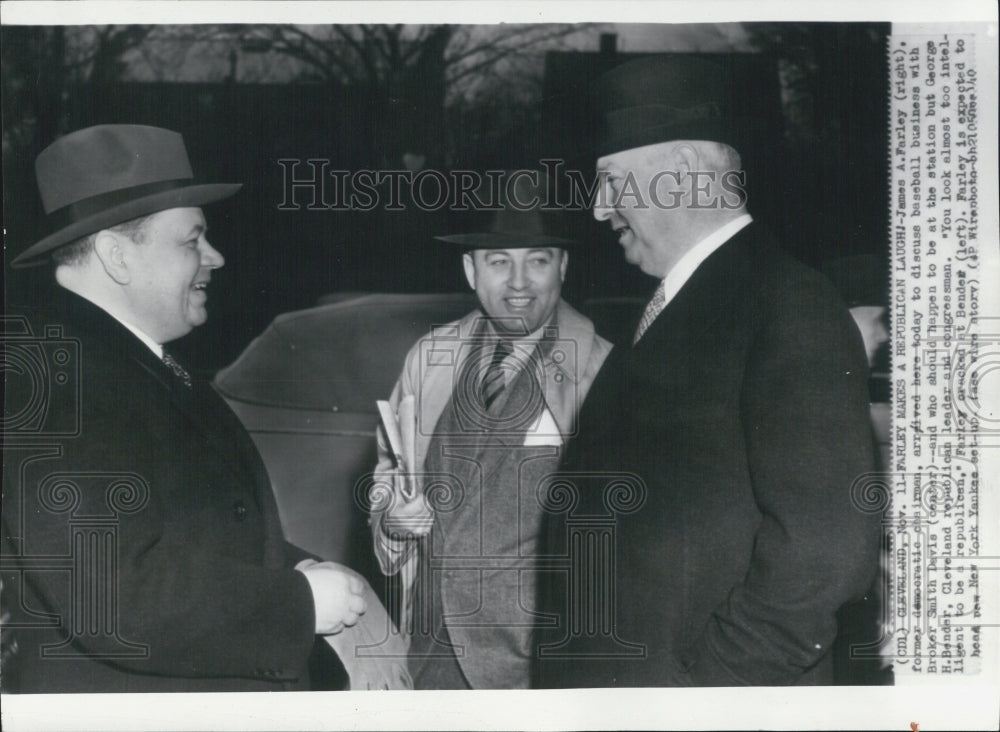 1940 James Farley Former Democratic Chair Georg Bender Republican - Historic Images