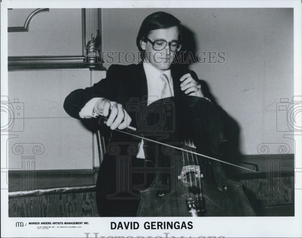 1985 Press Photo David Geringas Musician Singer - Historic Images