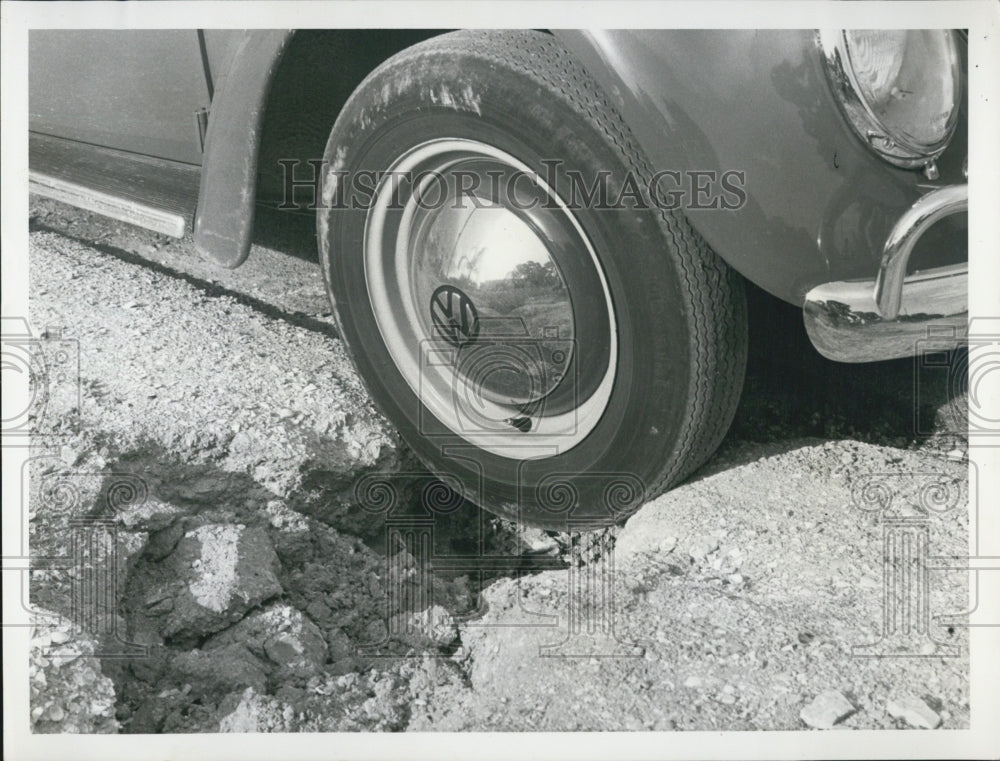 1962 City Transfer Engineer Walter Ducker Talks Pot Hole Dangers - Historic Images