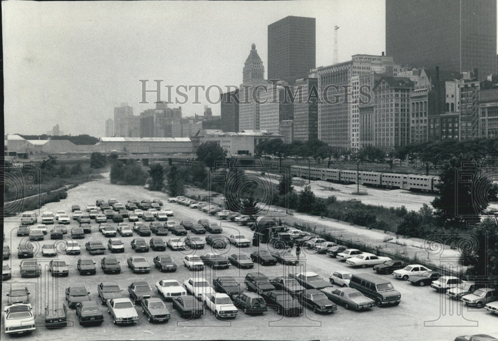 1986 Press Photo New Library proposed site - Historic Images