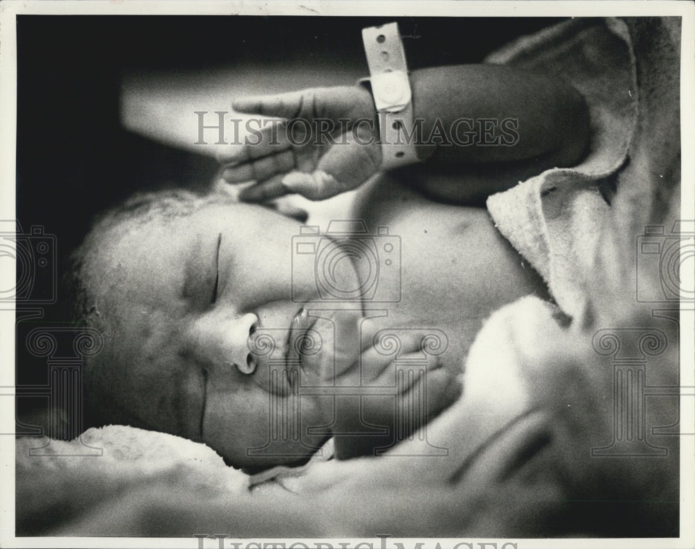 1980 Press Photo baby girl - Historic Images