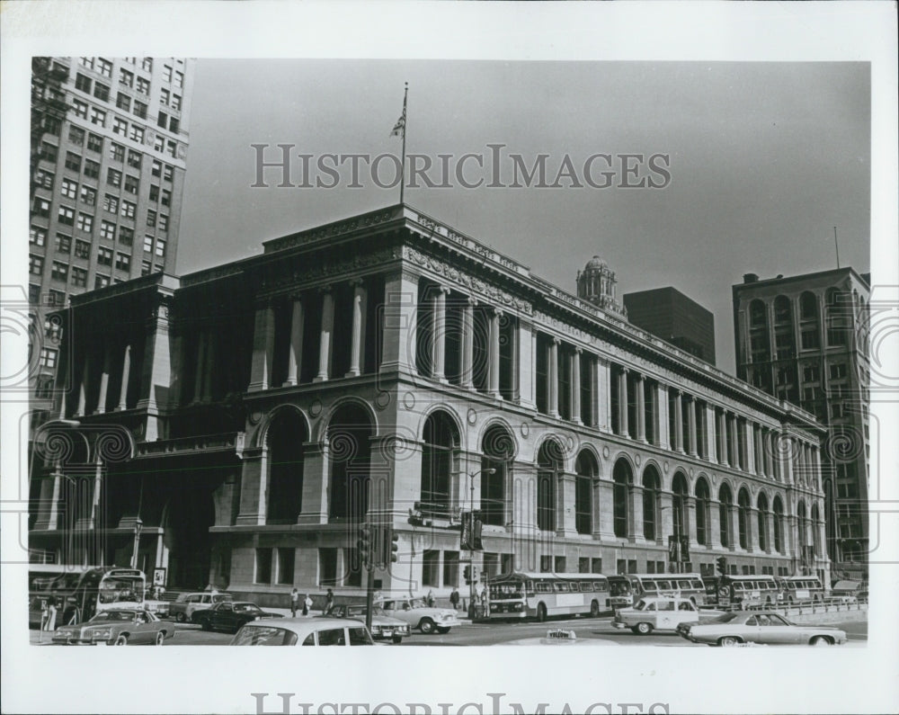 1977 Press Photo Chicago Public Library Cultural Center - Historic Images