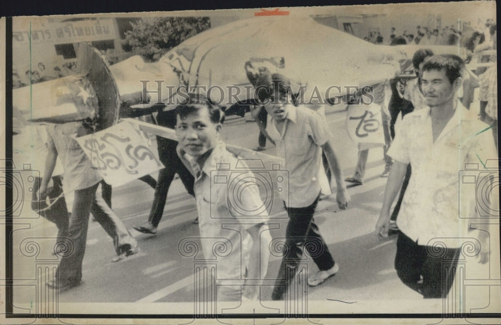 1975 Anit-American Protest in Thailand - Historic Images