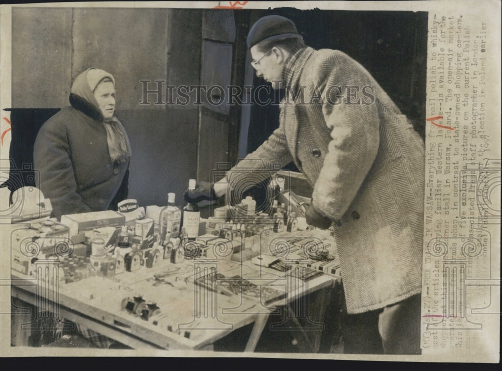 1957 Press Photo Trade in Warsaw - Historic Images