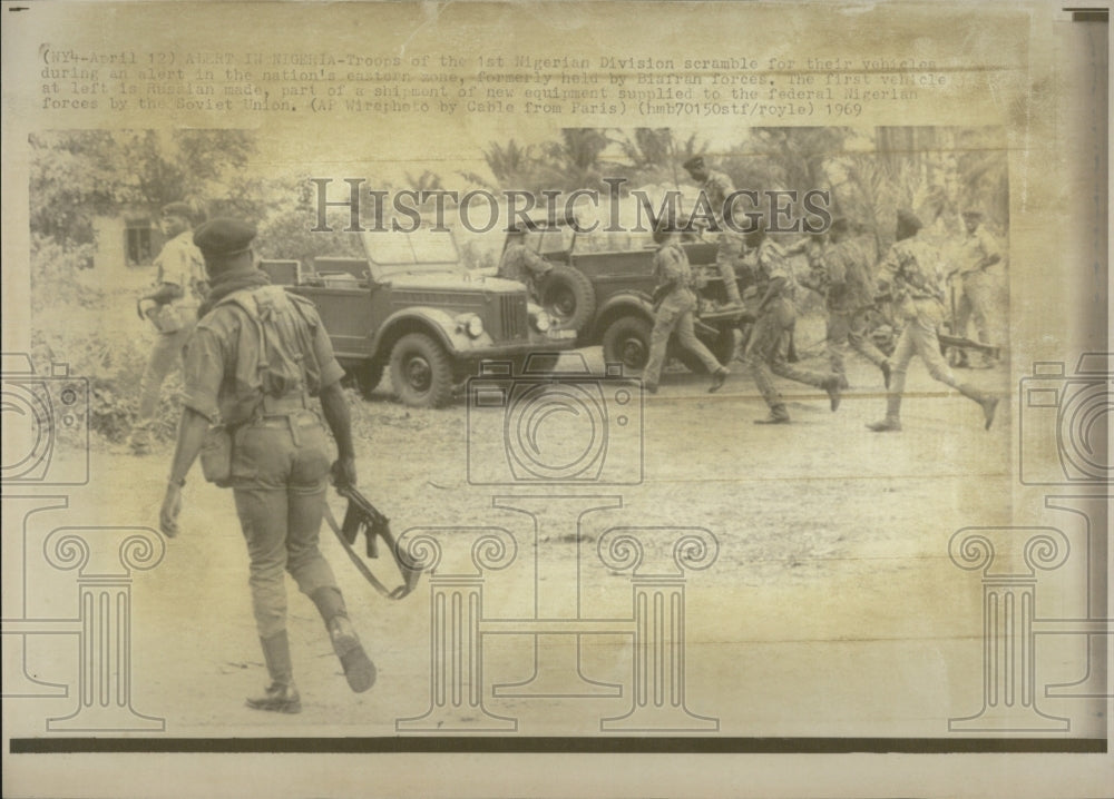 1969 Troops of First Nigerian Division - Historic Images