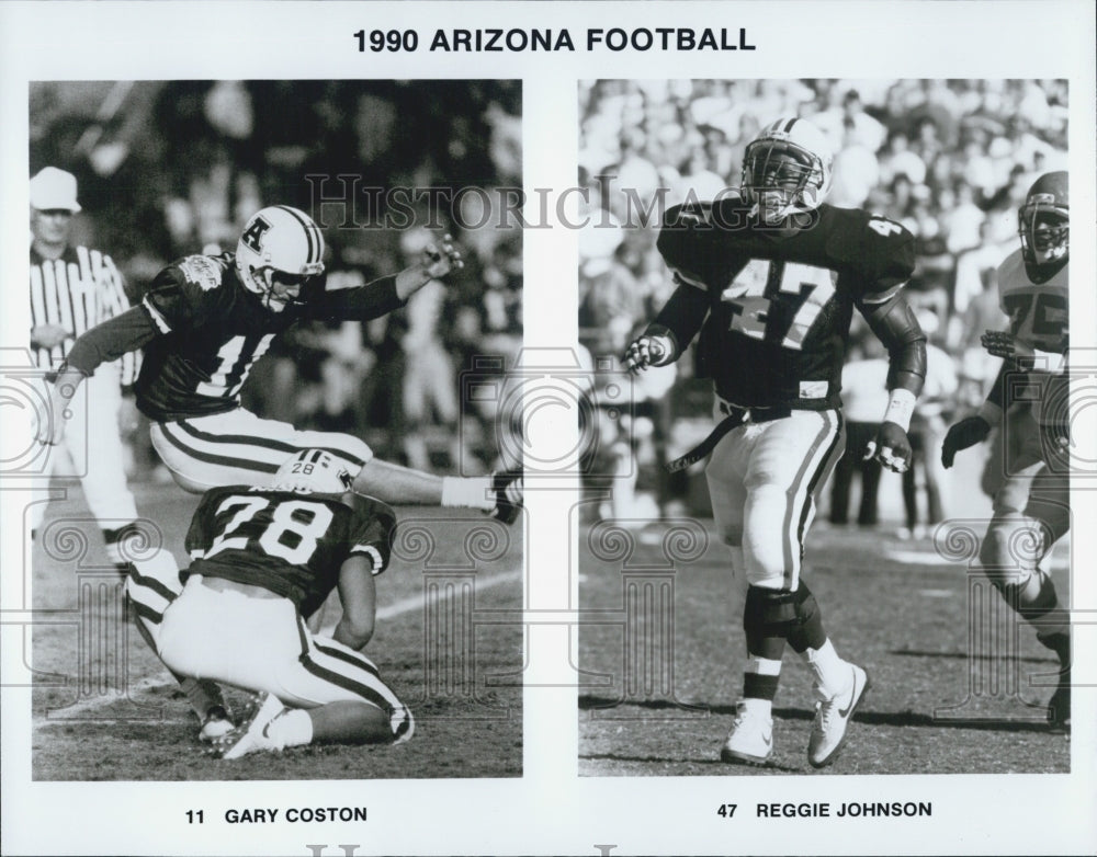 1990 Press Photo 11 Garry Coston and 47 Reggie Johnson - Historic Images