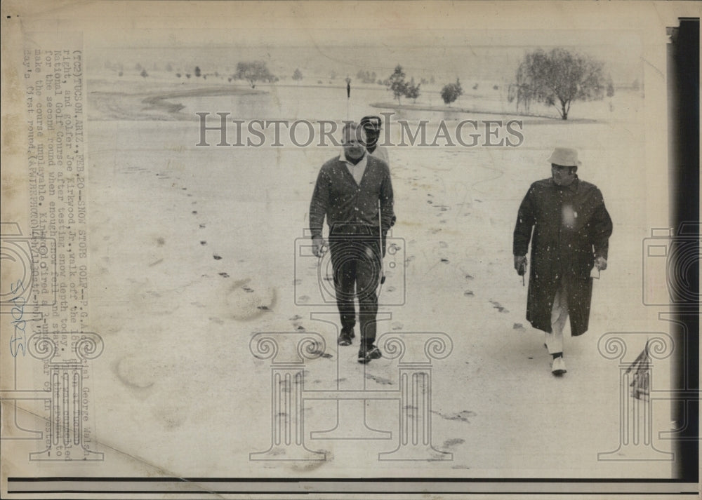 1971 Press Photo Snow in Arizona Halts Golf Play - RSG50585 - Historic Images