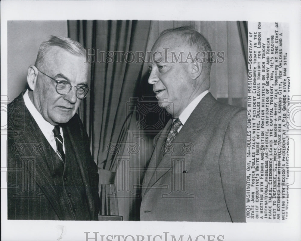 1953 Press Photo President Eisenhower - RSG50619 - Historic Images