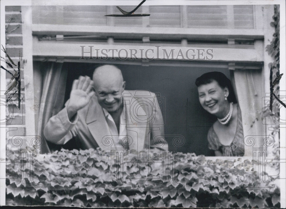 1956 President &amp; Mrs Eisenhower - Historic Images