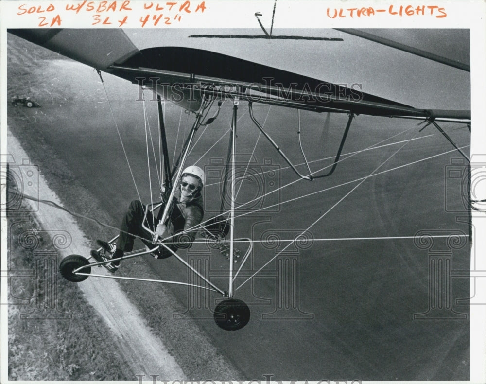 1981 Press Photo Ultra Light Flier - Historic Images