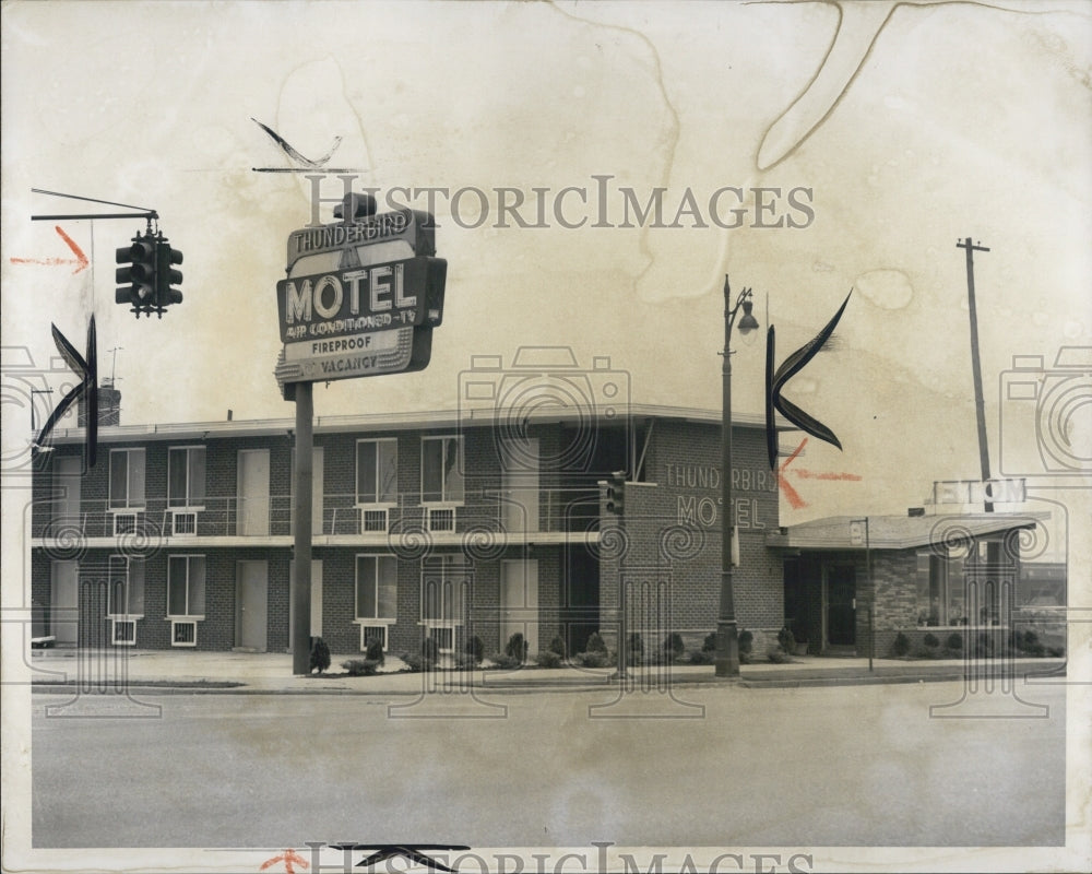 1956 Press Photo Motel - Historic Images