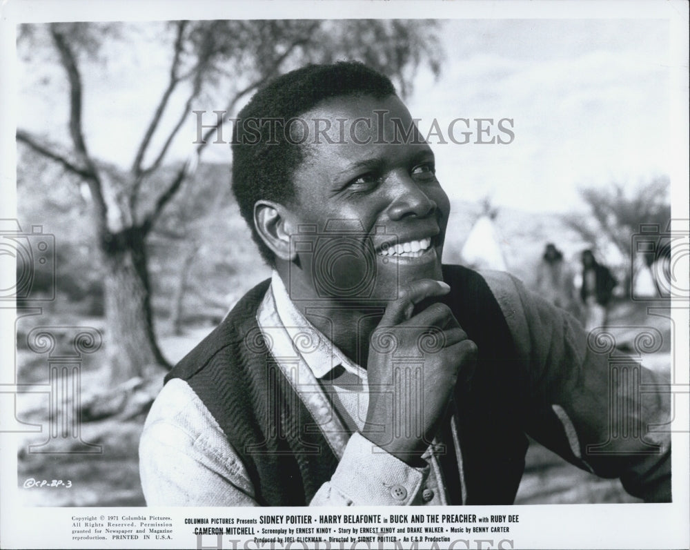 1972 Press Photo Sidney Poitier - Historic Images