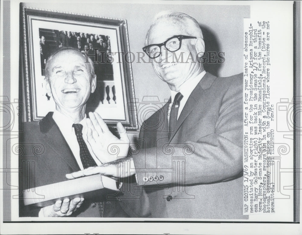 1969 Arizona Republican Barry Goldwater - Historic Images