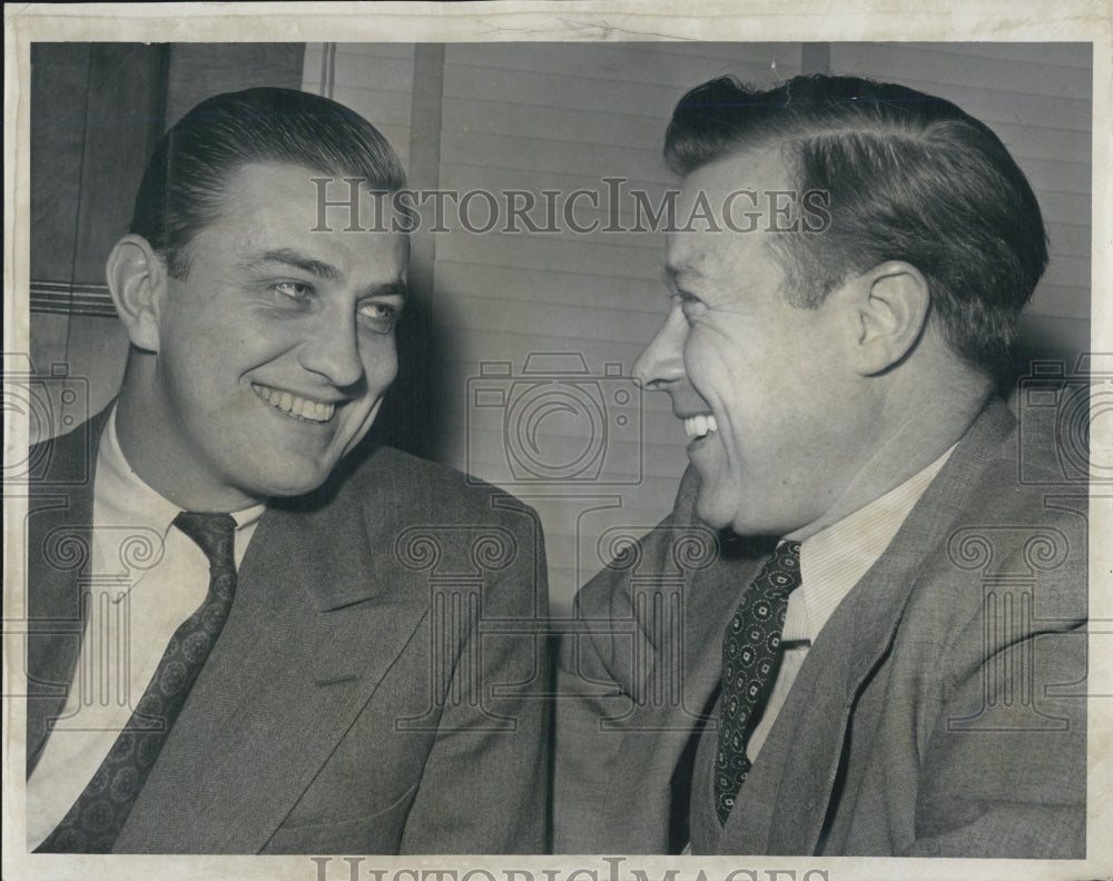 1948 Franklin d. Roosevelt Jr. and Walter Reuther confer U.A.W. - Historic Images
