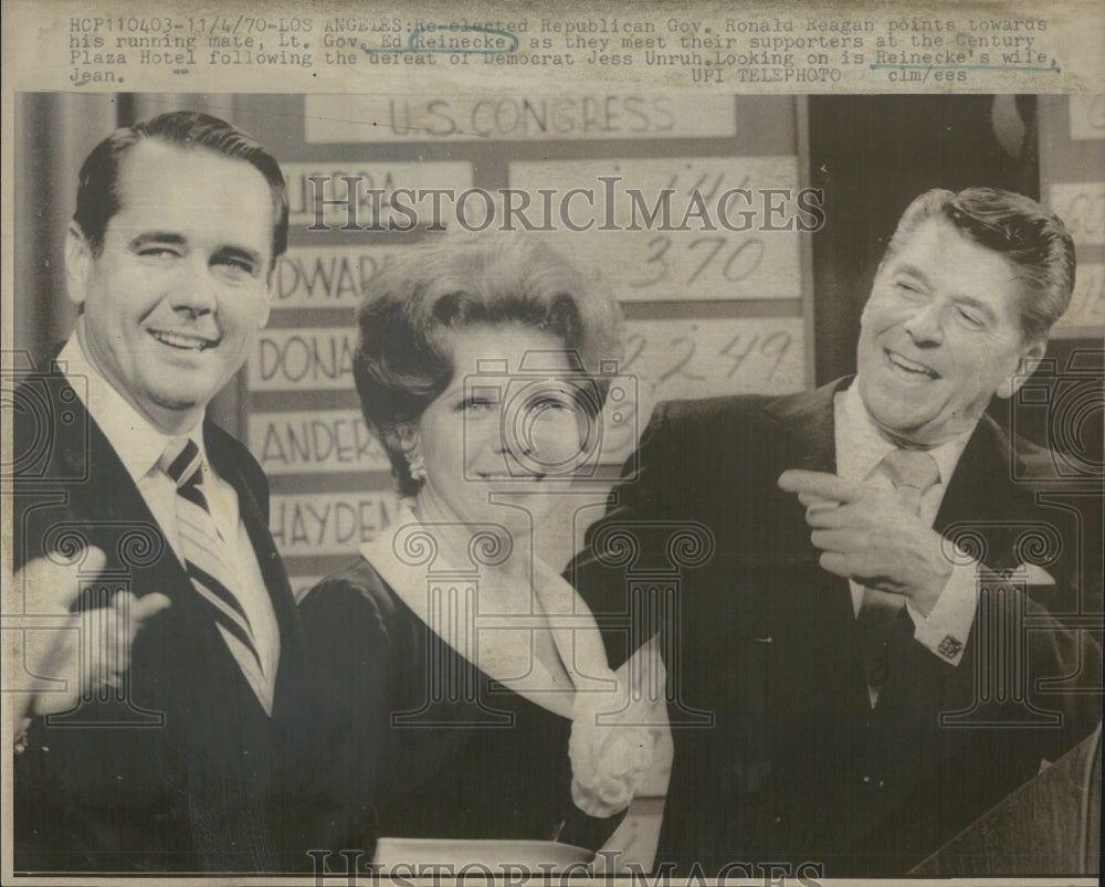 1970 Governor &amp; Mrs Reagan - Historic Images