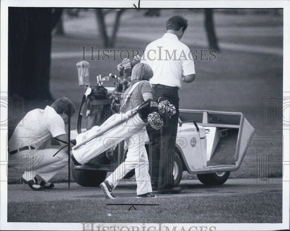 1979 Press Photo Brian Gronda, young caddie - Historic Images