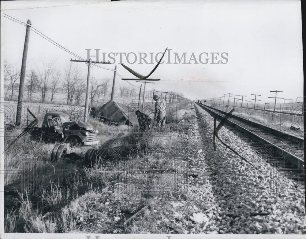 1955 Train Wreck Michigan - Historic Images