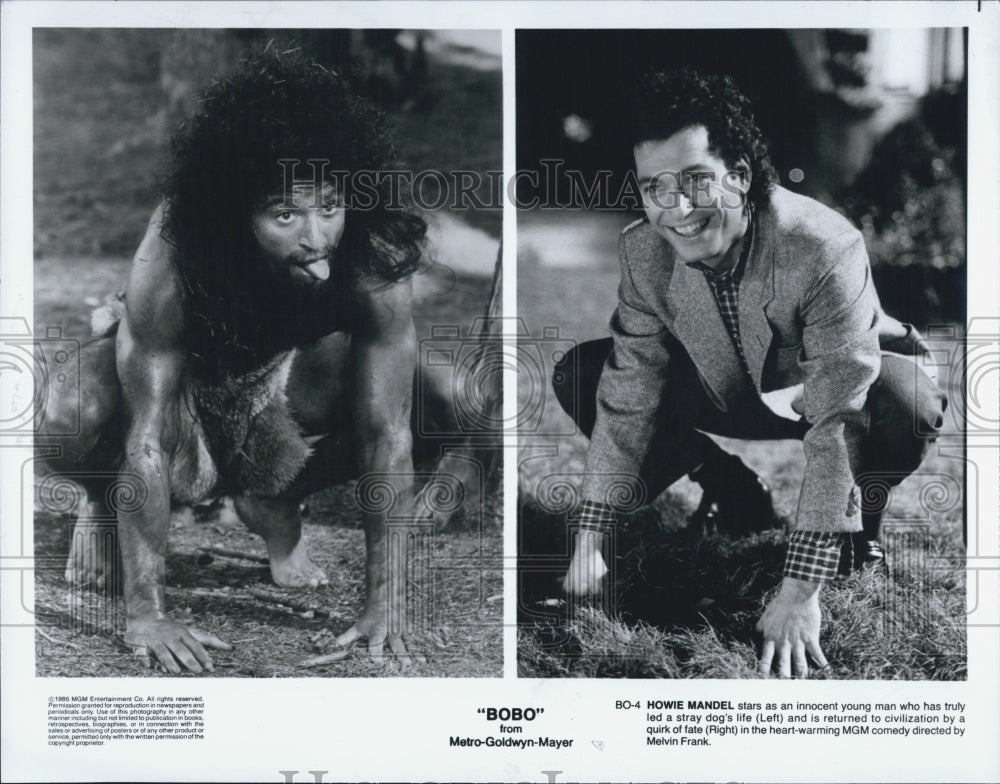 1987 Press Photo Howie Mandel Actor Bobo - Historic Images