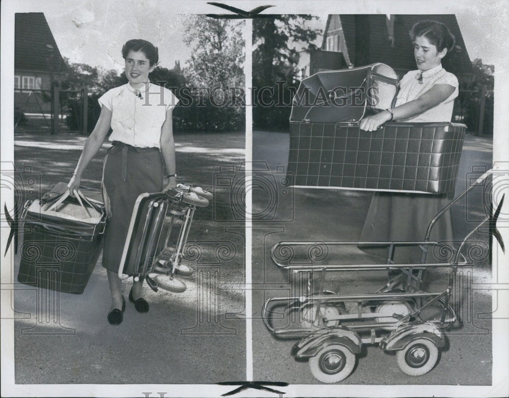 1953 Press Photo Three-In-One Carriage - Historic Images