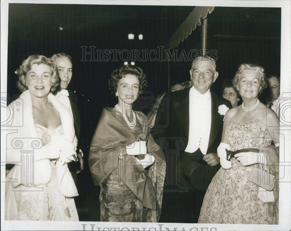 1959 Carstin And Mrs Friedman At Ball In Evening Gowns Detroit MI - Historic Images