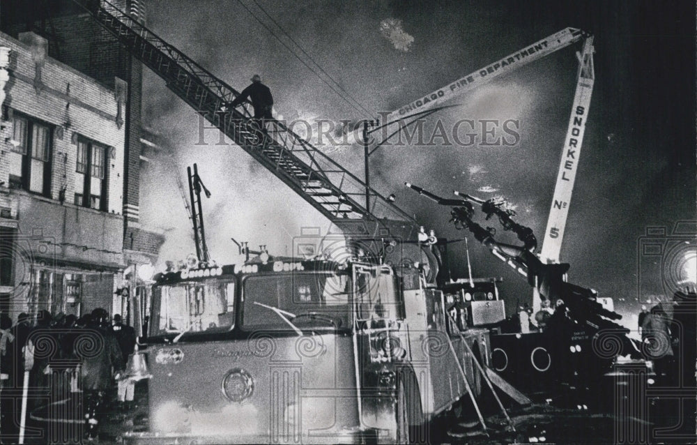 1971 Drapery Store And Bakery Fires In Chicago IL 3 FF Hurt 65K Dmg - Historic Images