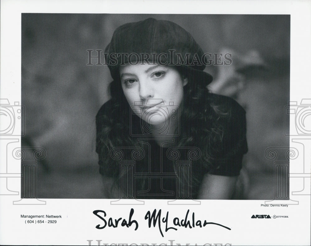 1995 Press Photo Singer Musician Sarah Mclauchlan - Historic Images