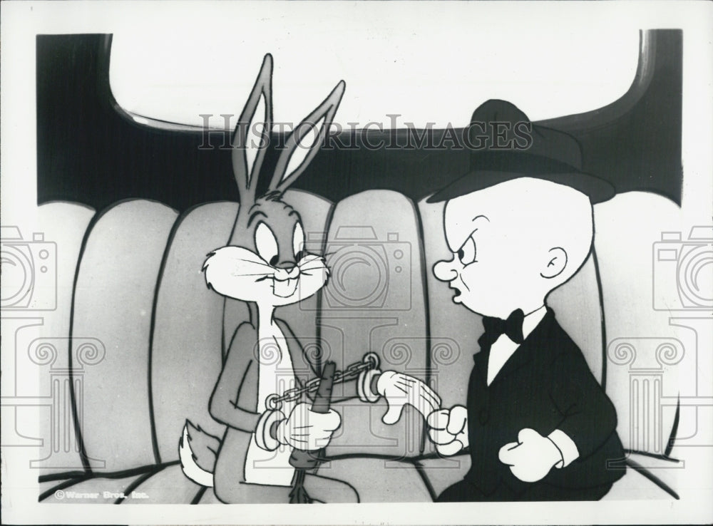 1984 Press Photo Bugs Bunny, Elmer Fudd in &quot;Bugs Bunny Mystery Special&quot; - Historic Images