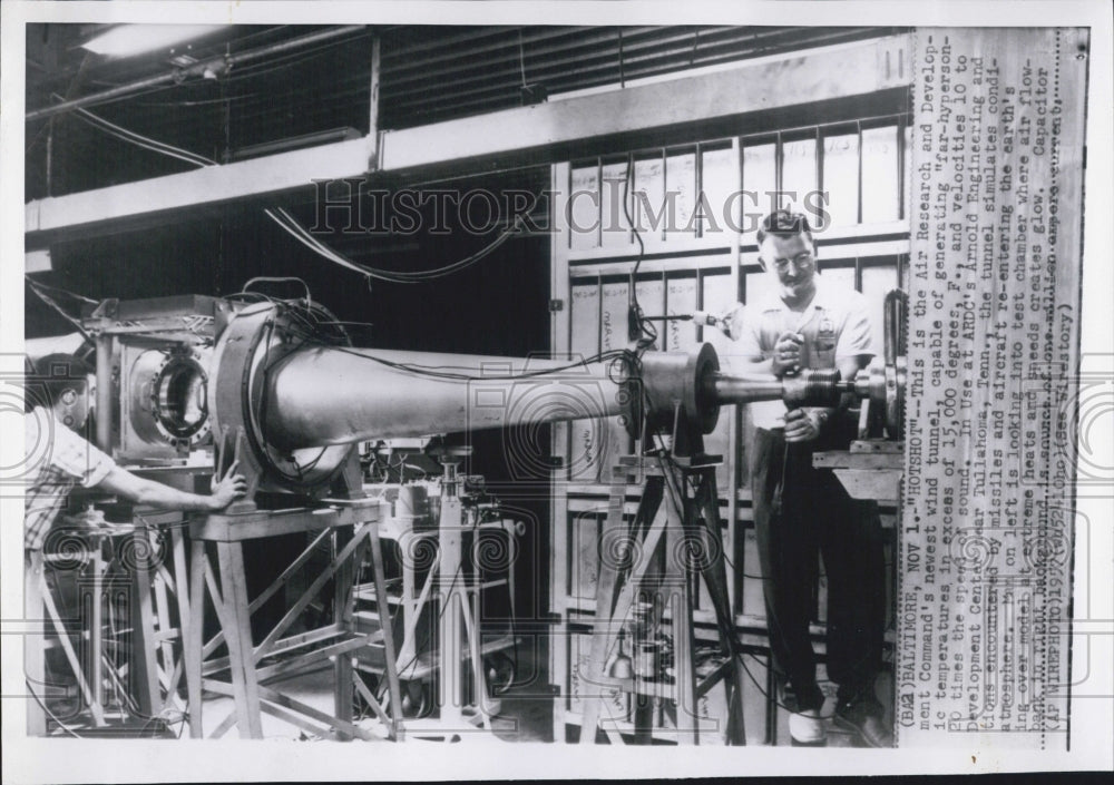 1957 Air Research and development Command wind Tunnel - Historic Images